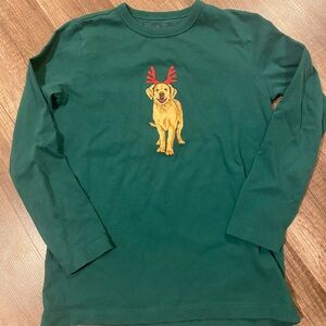 Jcrew kids Christmas golden retriever Tshirt